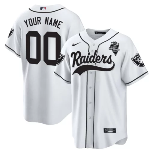 Raiders Baseball Custom Jersey – All Stitched - Image 5