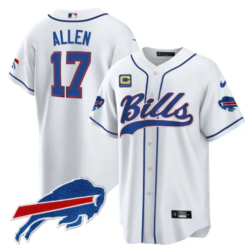 Men’s Buffalo Bills Baseball Jersey – All Stitched - Image 4