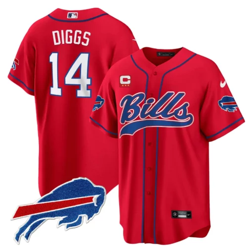Men’s Buffalo Bills Baseball Jersey – All Stitched - Image 20