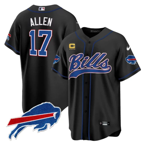 Men’s Buffalo Bills Baseball Jersey – All Stitched - Image 25