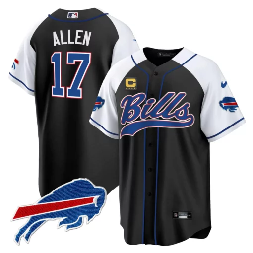 Men’s Buffalo Bills Baseball Jersey – All Stitched - Image 32