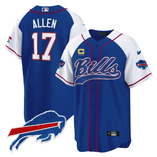 Men’s Buffalo Bills Baseball Jersey – All Stitched - Image 39