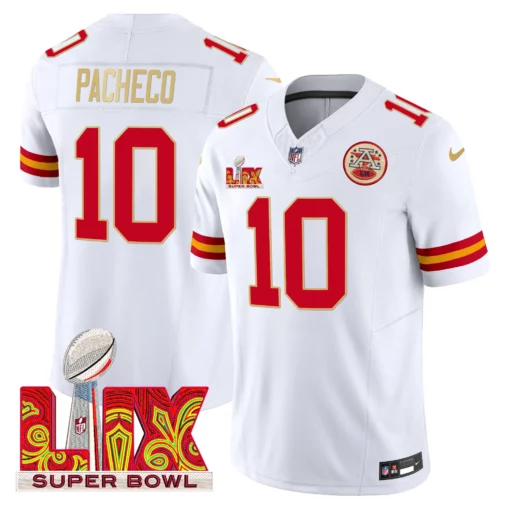 Men’s Chiefs Super Bowl LIX Patch Gold Trim Vapor Limited Jersey – All Stitched - Image 4
