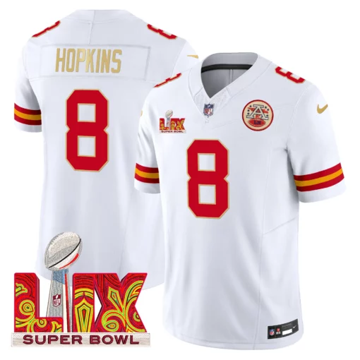 Men’s Chiefs Super Bowl LIX Patch Gold Trim Vapor Limited Jersey – All Stitched - Image 5