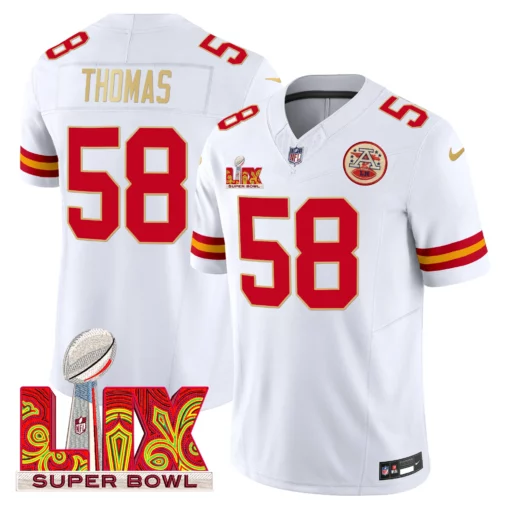 Men’s Chiefs Super Bowl LIX Patch Gold Trim Vapor Limited Jersey – All Stitched - Image 6