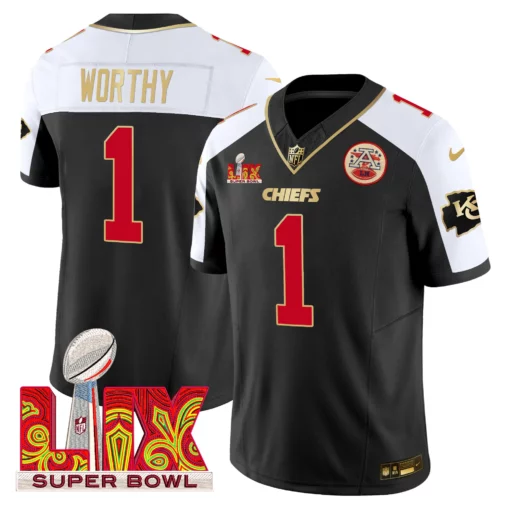 Men’s Chiefs Super Bowl LIX Patch Gold Trim Vapor Limited Jersey – All Stitched - Image 27