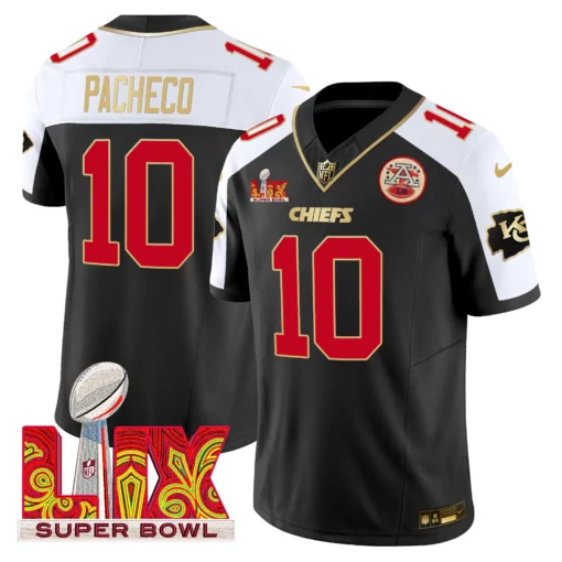 Men’s Chiefs Super Bowl LIX Patch Gold Trim Vapor Limited Jersey – All Stitched - Image 29