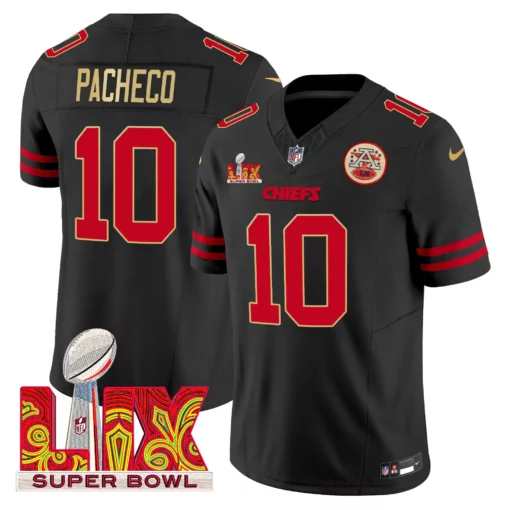 Men’s Chiefs Super Bowl LIX Patch Gold Trim Vapor Limited Jersey – All Stitched - Image 12