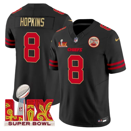 Men’s Chiefs Super Bowl LIX Patch Gold Trim Vapor Limited Jersey – All Stitched - Image 11