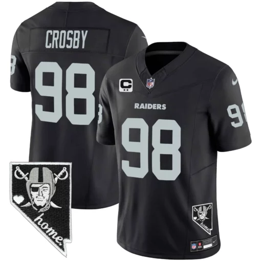 Men’s Raiders Nevada Home Patch Vapor Jersey – All Stitched - Image 7