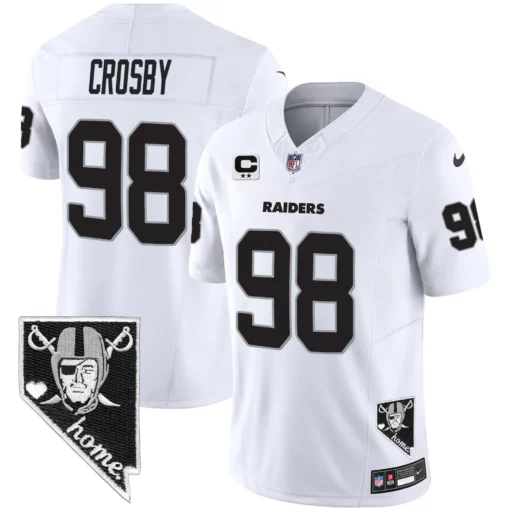 Men’s Raiders Nevada Home Patch Vapor Jersey – All Stitched - Image 8