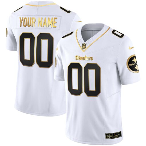 Steelers Gold Vapor Custom Jersey V2 – All Stitched - Image 5