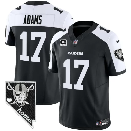 Men’s Raiders Nevada Home Patch Vapor Jersey – All Stitched