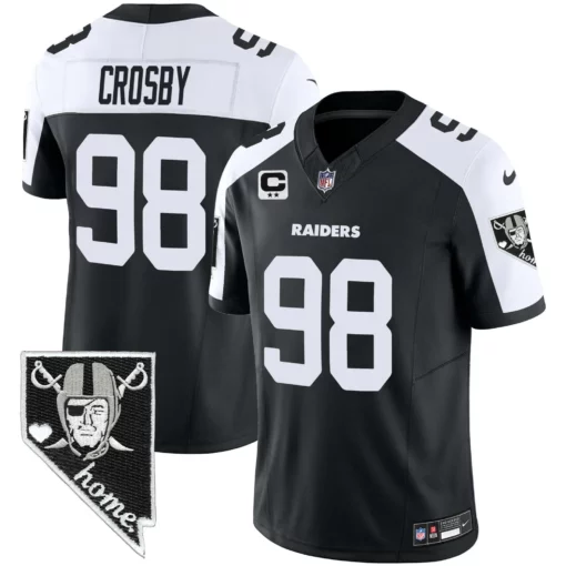 Men’s Raiders Nevada Home Patch Vapor Jersey – All Stitched - Image 12