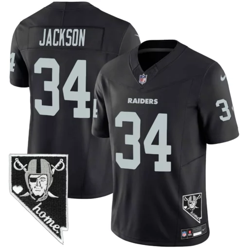 Men’s Raiders Nevada Home Patch Vapor Jersey – All Stitched - Image 19