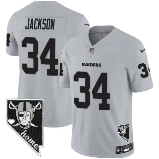 Men’s Raiders Nevada Home Patch Vapor Jersey – All Stitched - Image 20