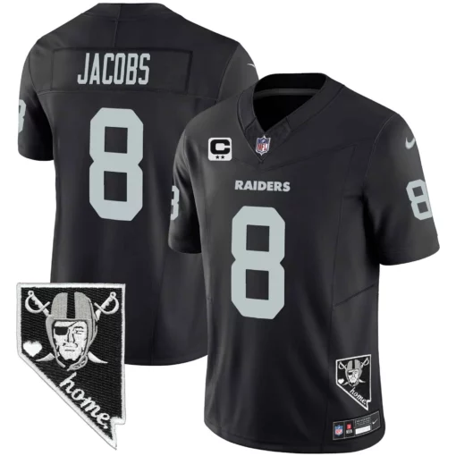 Men’s Raiders Nevada Home Patch Vapor Jersey – All Stitched - Image 22