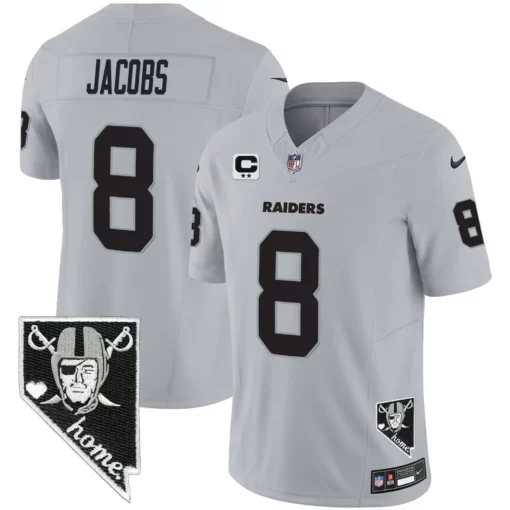 Men’s Raiders Nevada Home Patch Vapor Jersey – All Stitched - Image 23