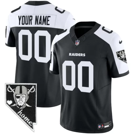 Raiders Nevada Home Patch Vapor Custom Jersey – All Stitched - Image 3
