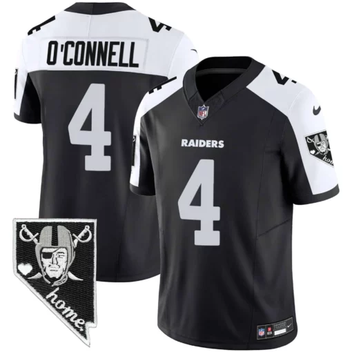 Men’s Raiders Nevada Home Patch Vapor Jersey – All Stitched - Image 25