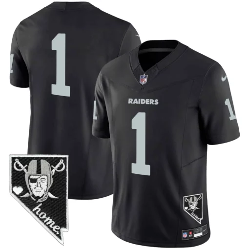 Men’s Raiders Nevada Home Patch Vapor Jersey – All Stitched - Image 28