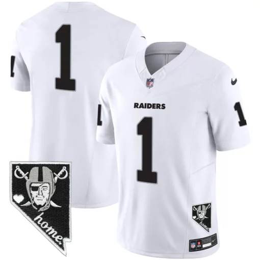 Men’s Raiders Nevada Home Patch Vapor Jersey – All Stitched - Image 29
