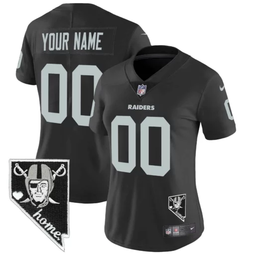 Raiders Nevada Home Patch Vapor Custom Jersey – All Stitched - Image 10