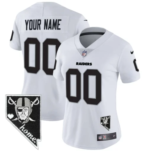 Raiders Nevada Home Patch Vapor Custom Jersey – All Stitched - Image 8