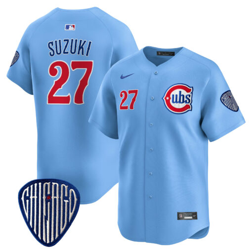 Men’s Chicago Cubs Blue Alternate Vapor Premier Limited Jersey – All Stitched - Image 22