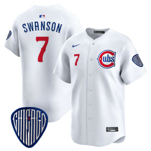 Men’s Chicago Cubs Blue Alternate Vapor Premier Limited Jersey – All Stitched - Image 36