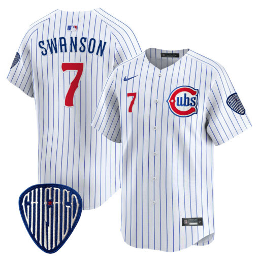 Men’s Chicago Cubs Blue Alternate Vapor Premier Limited Jersey – All Stitched - Image 25
