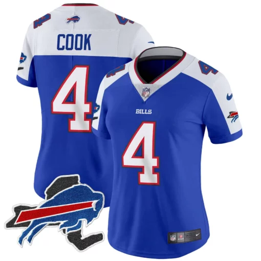 Women’s Bills New York Patch Vapor Limited Jersey – All Stitched - Image 3