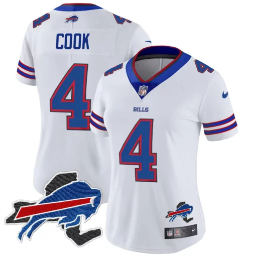 Women’s Bills New York Patch Vapor Limited Jersey – All Stitched - Image 7
