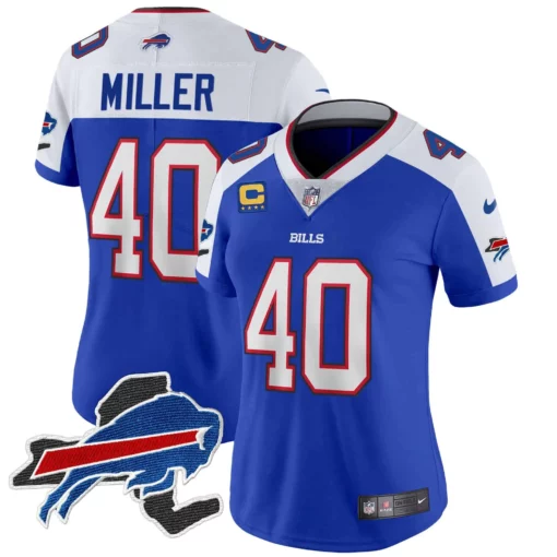 Women’s Bills New York Patch Vapor Limited Jersey – All Stitched - Image 21