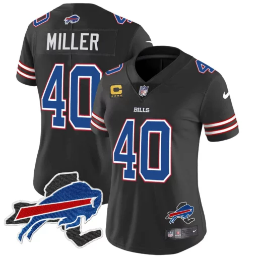 Women’s Bills New York Patch Vapor Limited Jersey – All Stitched - Image 22