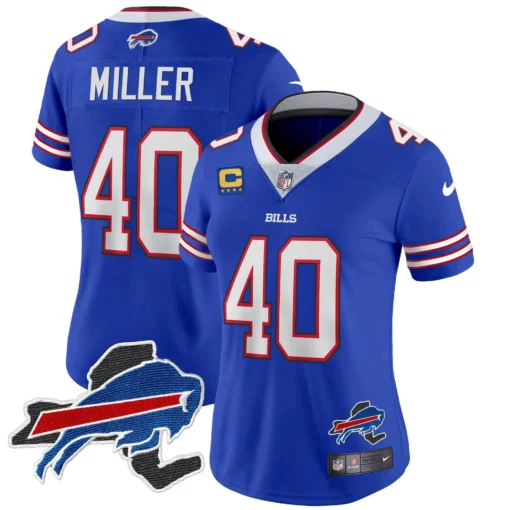 Women’s Bills New York Patch Vapor Limited Jersey – All Stitched - Image 24