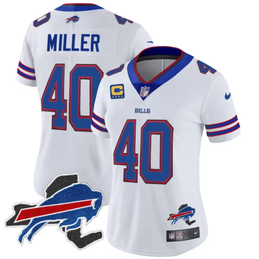 Women’s Bills New York Patch Vapor Limited Jersey – All Stitched - Image 25