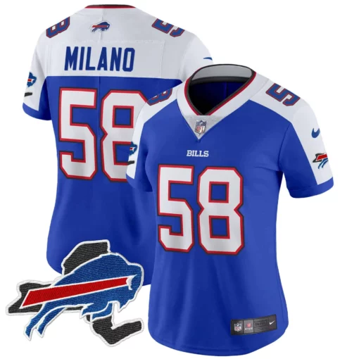 Women’s Bills New York Patch Vapor Limited Jersey – All Stitched - Image 27
