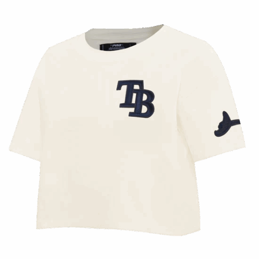 MLB TAMPA BAY RAYS TRIPLE TONAL SINGLE JERSEY BOXY WOMEN'S TEE - Image 2