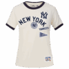MLB NEW YORK YANKEES RETRO CASCADE WOMEN'S RINGER TOP