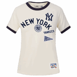 MLB NEW YORK YANKEES RETRO CASCADE WOMEN'S RINGER TOP