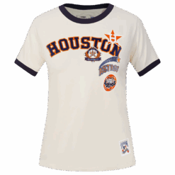 MLB HOUSTON ASTROS RETRO CASCADE WOMEN'S RINGER TOP