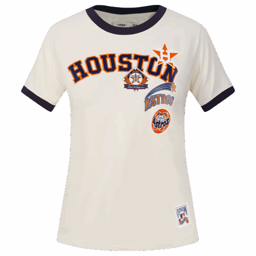 MLB HOUSTON ASTROS RETRO CASCADE WOMEN'S RINGER TOP