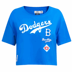 MLB BROOKLYN DODGERS RETRO CLASSIC WOMEN'S BOXY TOP
