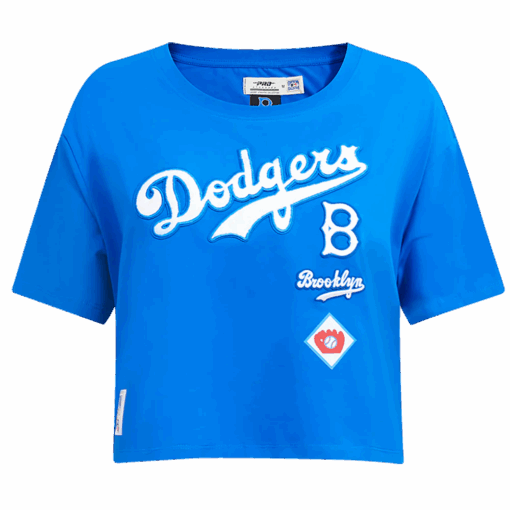 MLB BROOKLYN DODGERS RETRO CLASSIC WOMEN'S BOXY TOP