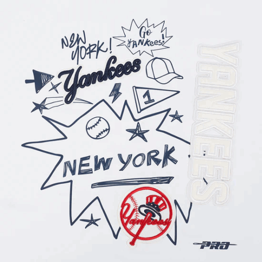 MLB NEW YORK YANKEES SKETCHBOOK WOMEN'S SINGLE JERSEY BOXY TEE - Image 2