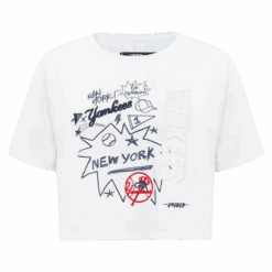 MLB NEW YORK YANKEES SKETCHBOOK WOMEN'S SINGLE JERSEY BOXY TEE