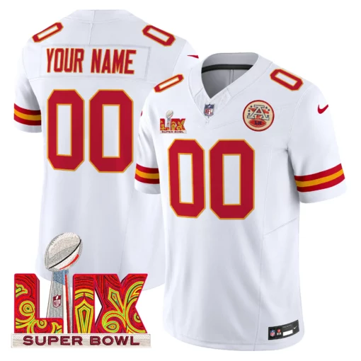 Chiefs Super Bowl LIX Patch Gold Trim Vapor Limited Custom Jersey – All Stitched - Image 2