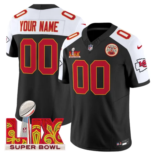Chiefs Super Bowl LIX Patch Gold Trim Vapor Limited Custom Jersey – All Stitched - Image 4