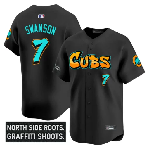 Men's Chicago Cubs ‘Graffiti North Side Edition’ Vapor Premier Limited Jersey – All Stitched - Image 38